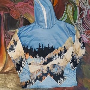 Mountain Forest screen print hoodie